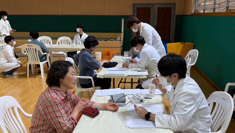 상지대 한의대 봉사동아리 &#39;나미드리&#39;, 고성군서 3박 4일 의료봉사 진행 4