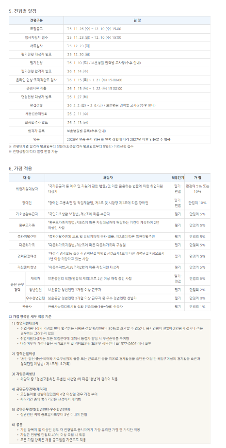 2026년 한국보훈복지의료공단 간호직 통합 공개채용 공고 7